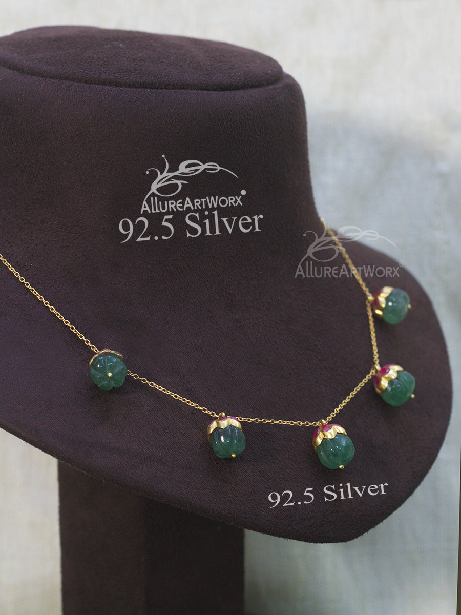 Calanthe Silver Neckpiece(Preorder)